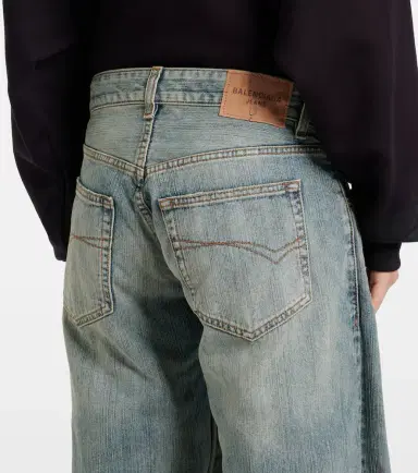 Balenciaga Mid-rise wide-leg jeans | Thumbnail 3