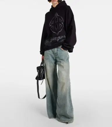 Balenciaga Mid-rise wide-leg jeans | Thumbnail 7