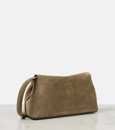 Toteme T-Lock suede clutch | Thumbnail 3 Toteme T-Lock suede clutch | Thumbnail 3