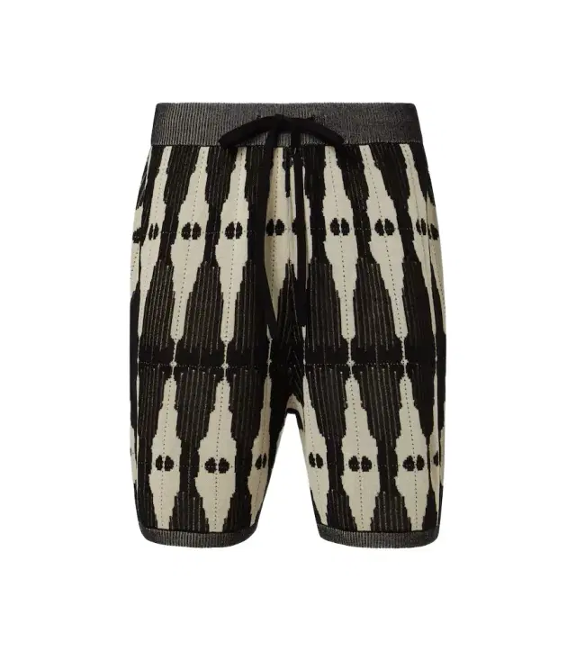 Commas Ritual knitted jacquard shorts