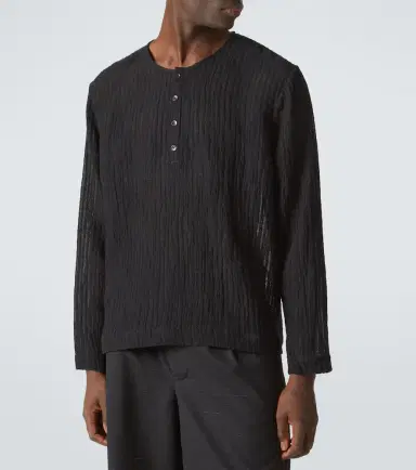 Commas Striped Henley shirt | Thumbnail 2