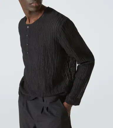 Commas Striped Henley shirt | Thumbnail 3