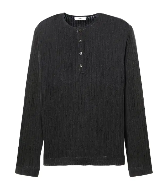 Commas Striped Henley shirt