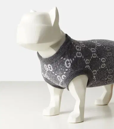 Gucci Wool jacquard dog sweater | Thumbnail 3