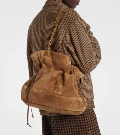Saint Laurent Jamie Shopping Medium suede tote bag | Thumbnail 3 Saint Laurent Jamie Shopping Medium suede tote bag | Thumbnail 3