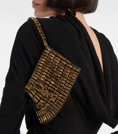Saint Laurent Evening Mini embroidered shoulder bag | Thumbnail 5 Saint Laurent Evening Mini embroidered shoulder bag | Thumbnail 5