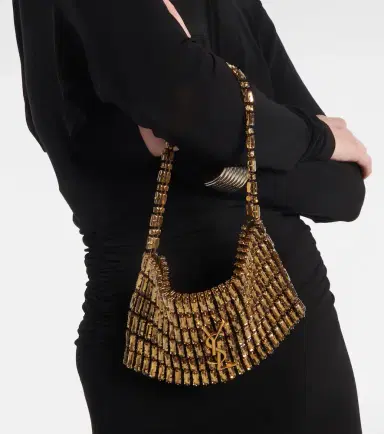 Saint Laurent Evening Mini embroidered shoulder bag | Thumbnail 7 Saint Laurent Evening Mini embroidered shoulder bag | Thumbnail 7
