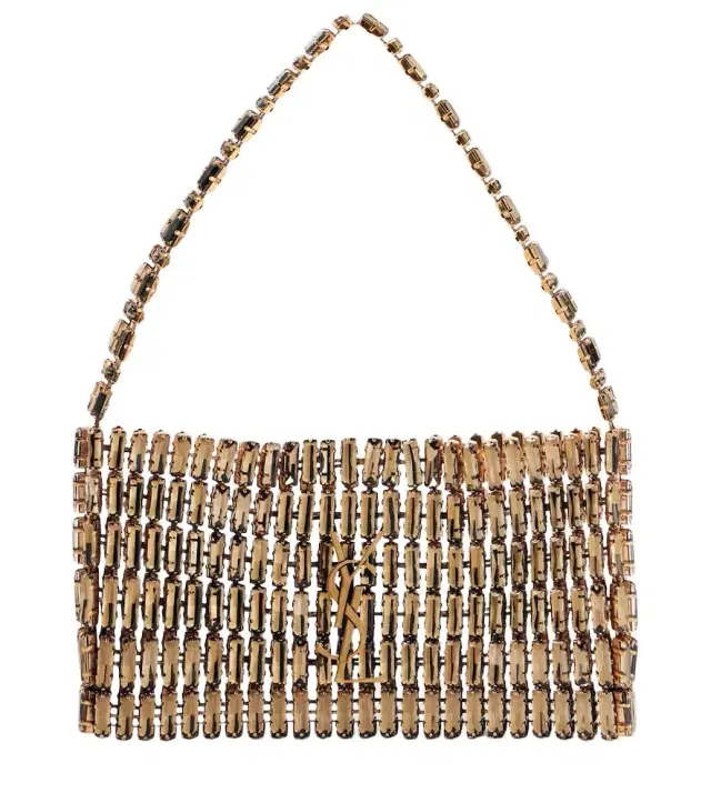 Saint Laurent Evening Mini embroidered shoulder bag
