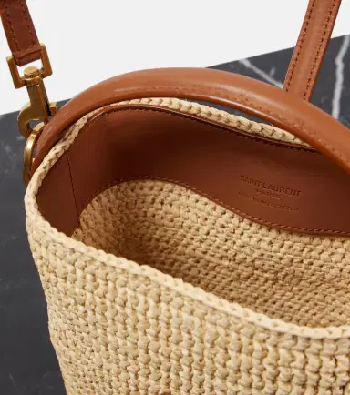 Saint Laurent Le 37 Mini raffia bucket bag | Thumbnail 2 Saint Laurent Le 37 Mini raffia bucket bag | Thumbnail 2