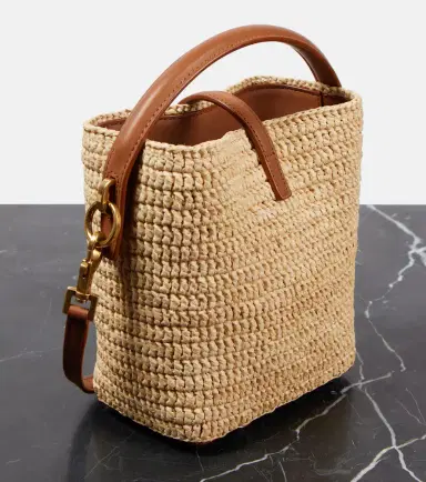 Saint Laurent Le 37 Mini raffia bucket bag | Thumbnail 3 Saint Laurent Le 37 Mini raffia bucket bag | Thumbnail 3