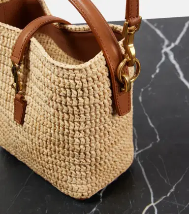 Saint Laurent Le 37 Mini raffia bucket bag | Thumbnail 4 Saint Laurent Le 37 Mini raffia bucket bag | Thumbnail 4