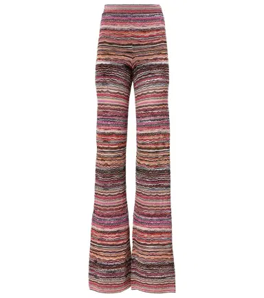 Missoni Zigzag striped lamé flared pants | Thumbnail 1 Missoni Zigzag striped lamé flared pants | Thumbnail 1