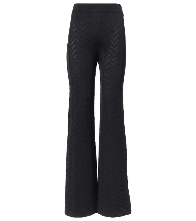 Missoni High-rise cotton-blend wide-leg pants