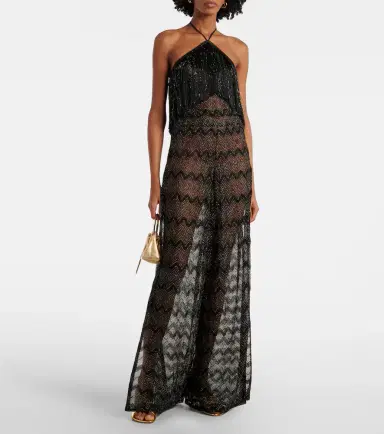 Missoni Zigzag fringed lamé jumpsuit | Thumbnail 2