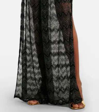 Missoni Zigzag fringed lamé jumpsuit | Thumbnail 3