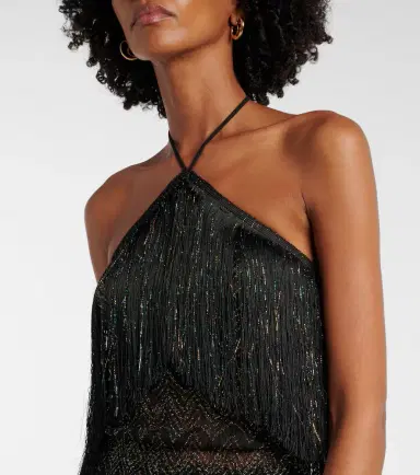 Missoni Zigzag fringed lamé jumpsuit | Thumbnail 5