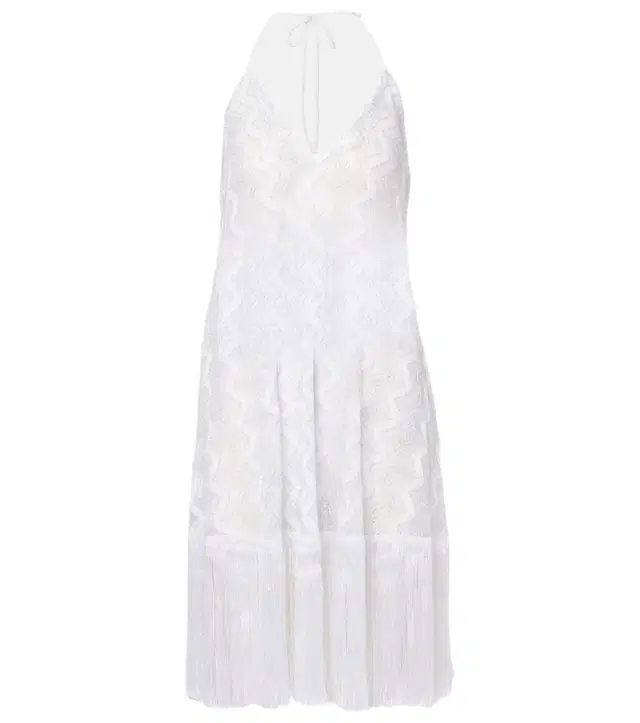 Missoni Zigzag fringed lamé beach dress