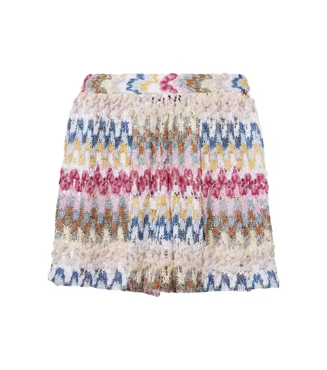 Missoni Knitted lamé shorts