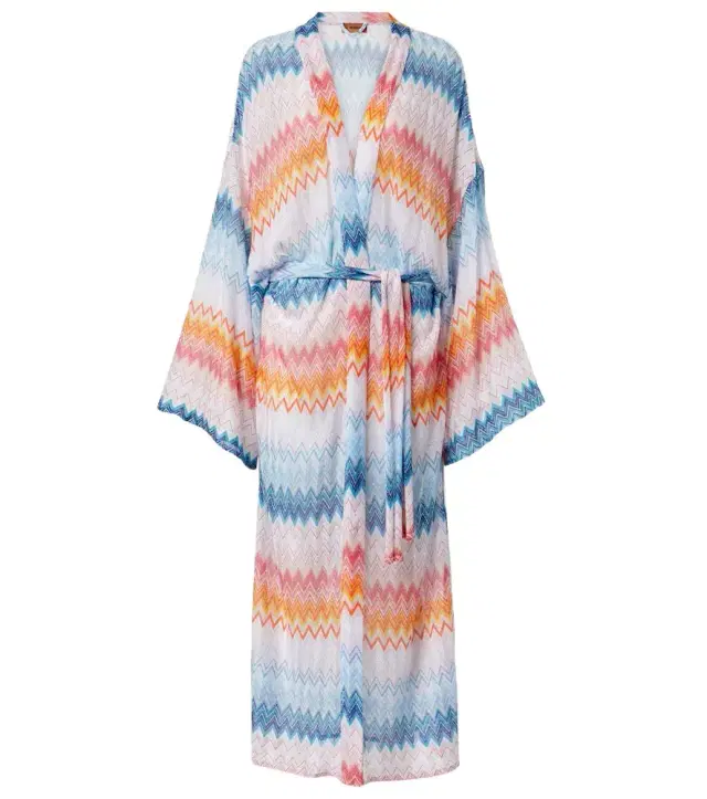 Missoni Zigzag lamé beach cover-up