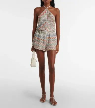 Missoni Zigzag crochet romper | Thumbnail 3