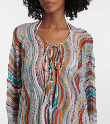 Missoni Printed lamé beach cover-up | Thumbnail 5 Missoni Printed lamé beach cover-up | Thumbnail 5