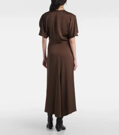 Isabel Marant Keany satin midi dress | Thumbnail 2