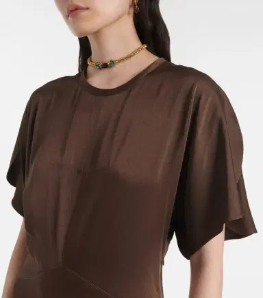 Isabel Marant Keany satin midi dress | Thumbnail 3