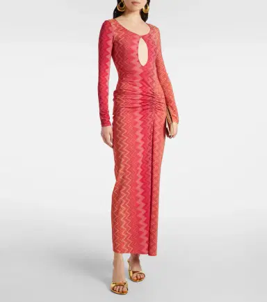 Missoni Chevron lamé midi dress | Thumbnail 2