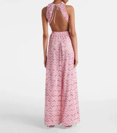 Missoni Zigzag halterneck jumpsuit | Thumbnail 3 Missoni Zigzag halterneck jumpsuit | Thumbnail 3