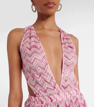 Missoni Zigzag halterneck jumpsuit | Thumbnail 4 Missoni Zigzag halterneck jumpsuit | Thumbnail 4