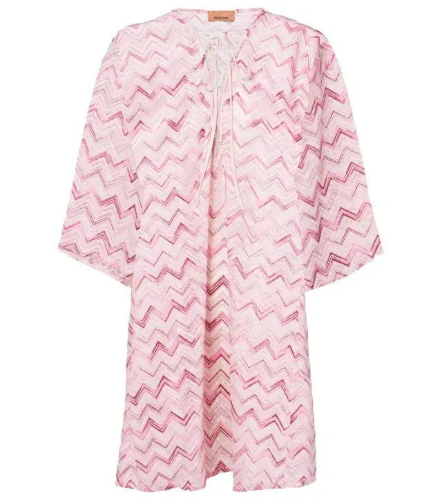 Missoni Chevron lamé kaftan