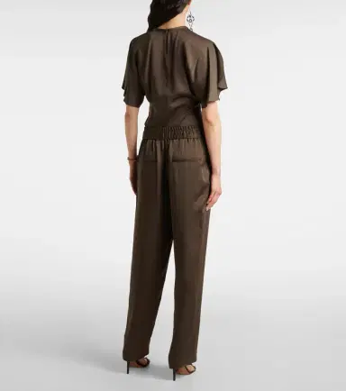 Isabel Marant Kendry satin wide-leg pants | Thumbnail 5