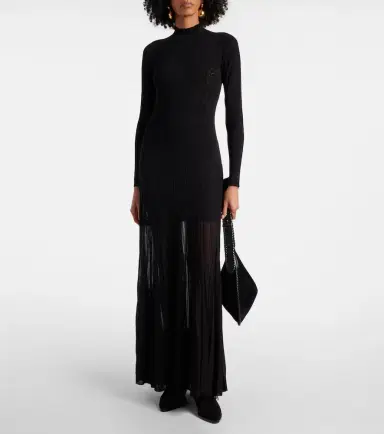 Isabel Marant Gisole pointelle turtleneck maxi dress | Thumbnail 2