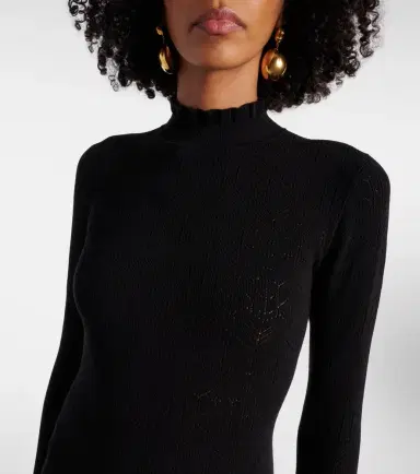 Isabel Marant Gisole pointelle turtleneck maxi dress | Thumbnail 3