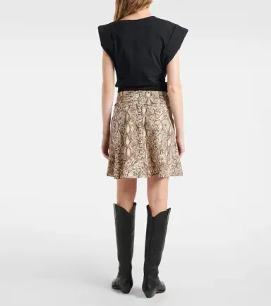 Isabel Marant Ozany snake-print silk-blend miniskirt | Thumbnail 3