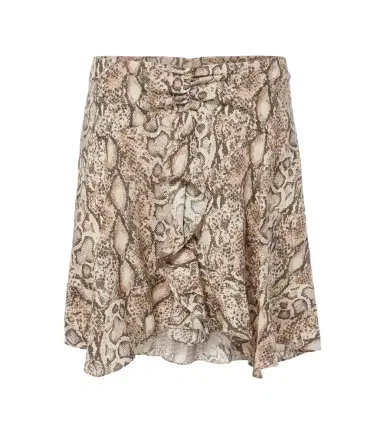 Isabel Marant Ozany snake-print silk-blend miniskirt | Thumbnail 1