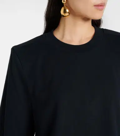Isabel Marant Zaely cropped cotton jersey T-shirt | Thumbnail 4