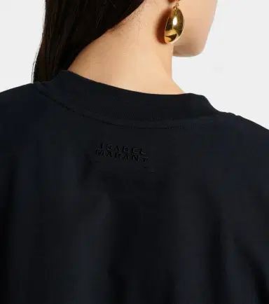 Isabel Marant Zaely cropped cotton jersey T-shirt | Thumbnail 5