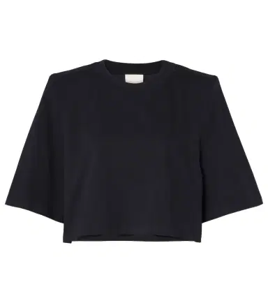 Isabel Marant Zaely cropped cotton jersey T-shirt | Thumbnail 1