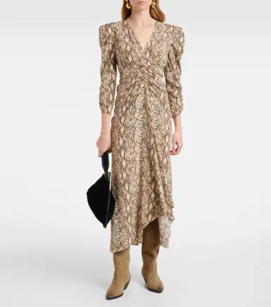 Isabel Marant Albini printed silk-blend midi dress | Thumbnail 2