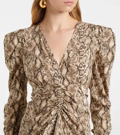 Isabel Marant Albini printed silk-blend midi dress | Thumbnail 3