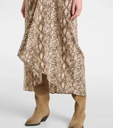 Isabel Marant Albini printed silk-blend midi dress | Thumbnail 5