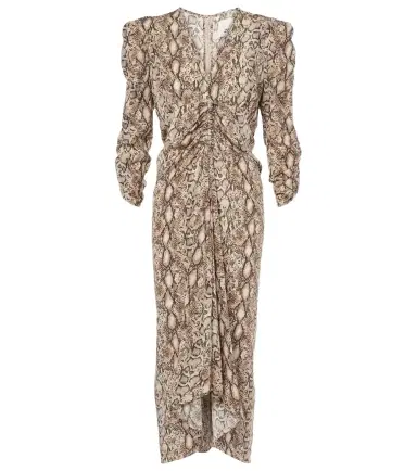 Isabel Marant Albini printed silk-blend midi dress | Thumbnail 1