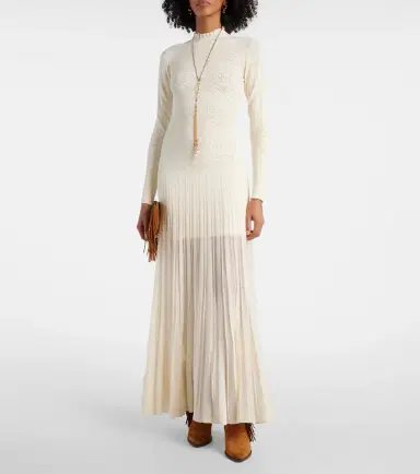 Isabel Marant Gisole pointelle turtleneck maxi dress | Thumbnail 2