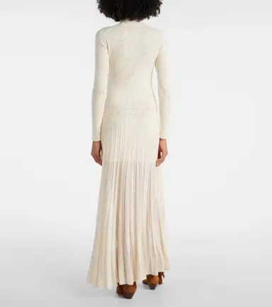 Isabel Marant Gisole pointelle turtleneck maxi dress | Thumbnail 4