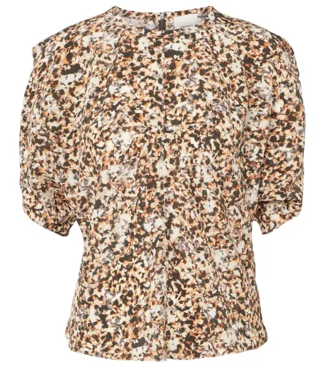 Isabel Marant Karlita printed silk-blend blouse