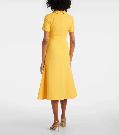 Emilia Wickstead Eman crêpe cocktail dress | Thumbnail 4
