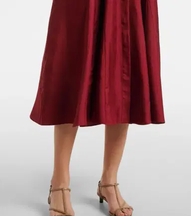 Emilia Wickstead Riko belted silk twill shirt dress | Thumbnail 5