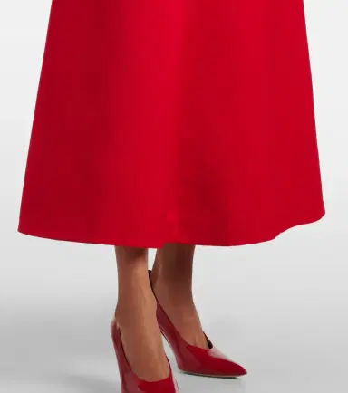 Emilia Wickstead Abella embellished satin midi dress | Thumbnail 5