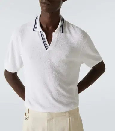 Orlebar Brown Horton cotton-blend bouclé polo shirt | Thumbnail 3